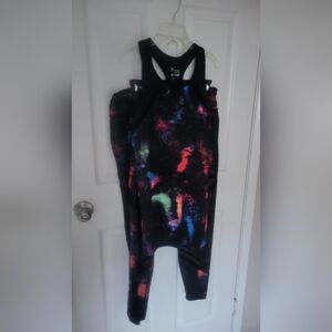 Active by Old Navy Galaxy Pant and Racer Back Top Set (XL)